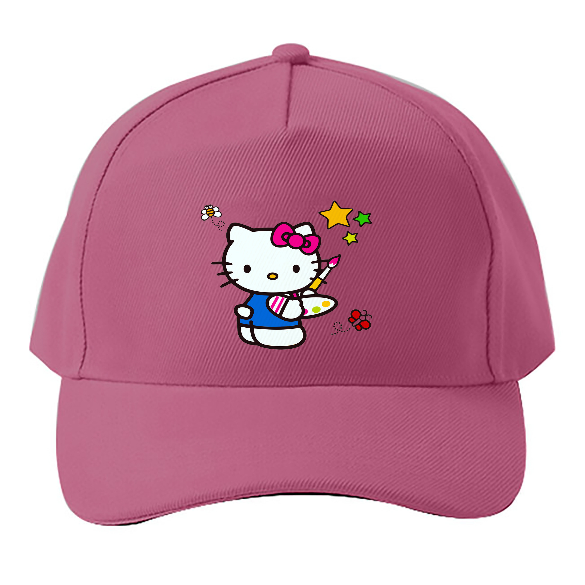 （画像用） Hello Kitty ハローキティ ベースボールキャップ 綿100％ 男女兼用 帽子 スポーツ